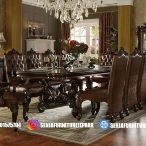 Meja Makan Klasik 10 Kursi Sultan