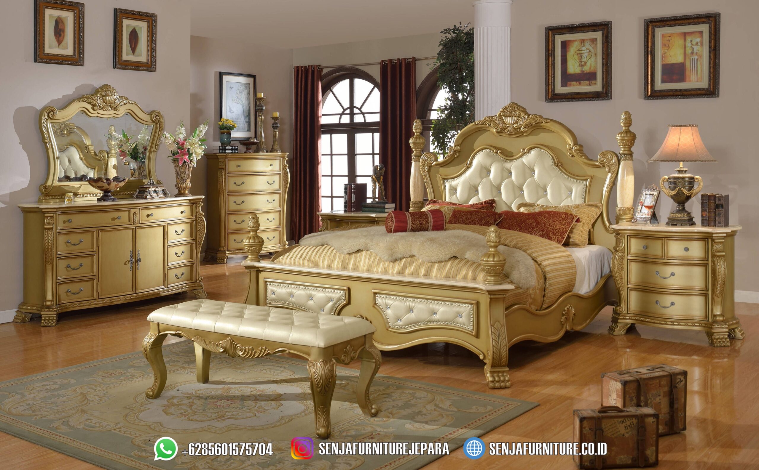 King Bed Tempat Tidur Mewah Emas Sultan 1 Set Florenza Tempat Tidur Mewah, Tempat Tidur Klasik, Tempat Tidur Pengantin, Tempat Tidur Sultan, Tempat Tidur Minimalis, Tempat Tidur Mewah Ukir Jepara, Tempat Tidur Mewah Kayu Jati, Tempat Tidur Elegan, Tempat Tidur Modern, Model Tempat Tidur Mewah, Kamar Set Mewah, Desain Tempat Tidur Mewah, Desain Kamar Klasik, Interior Kamar Mewah, Bedroom Set Classic