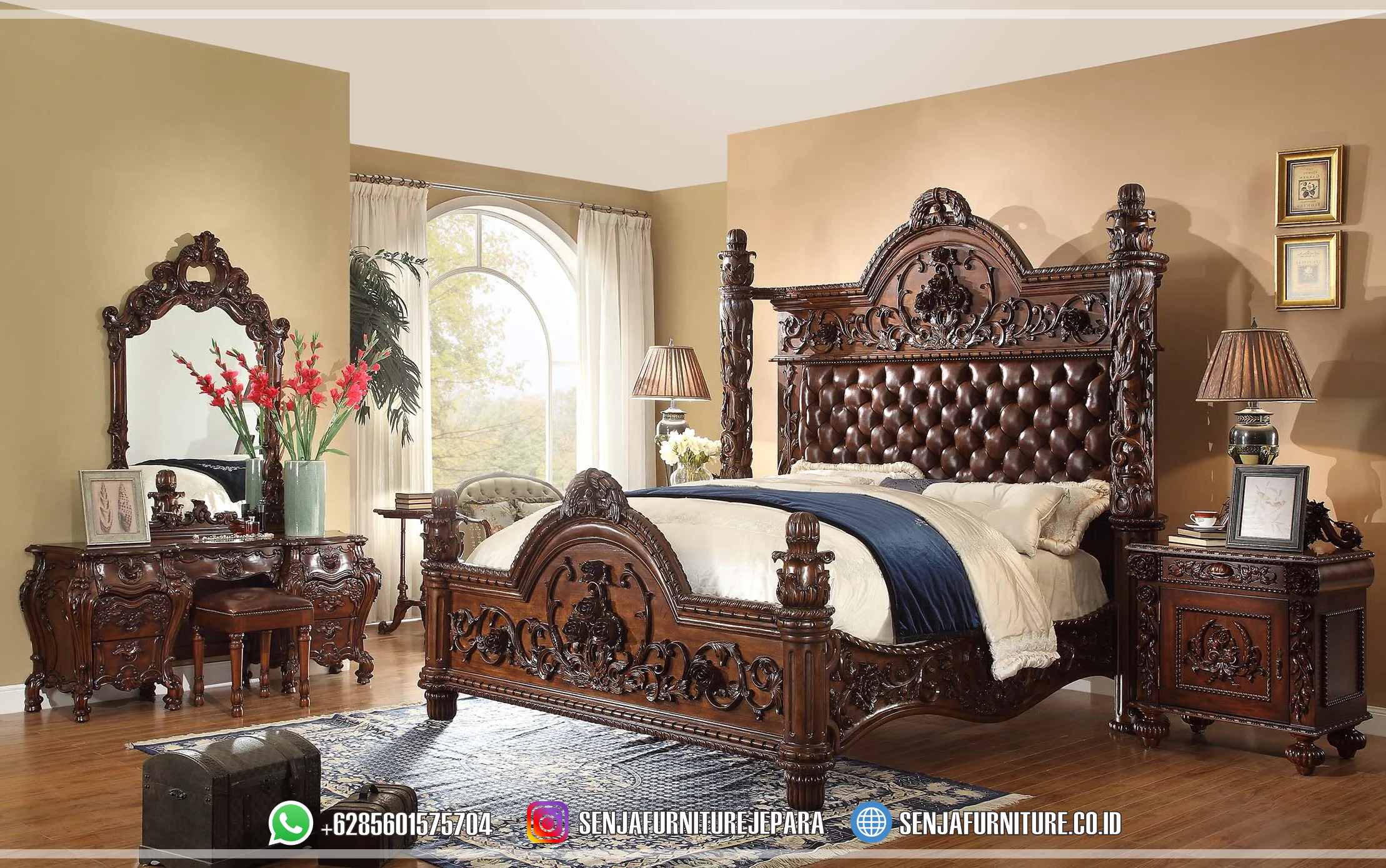 Dipan Tempat Tidur Mewah Kayu Jati Ukiran Jepara Valentino Tempat Tidur Mewah, Tempat Tidur Klasik, Tempat Tidur Pengantin, Tempat Tidur Sultan, Tempat Tidur Minimalis, Tempat Tidur Mewah Ukir Jepara, Tempat Tidur Kayu Jati, Tempat Tidur Elegan, Tempat Tidur Modern, Model Tempat Tidur Mewah, Kamar Set Mewah, Desain Tempat Tidur Mewah, Desain Kamar Klasik, Interior Kamar Mewah, Bedroom Set Classic