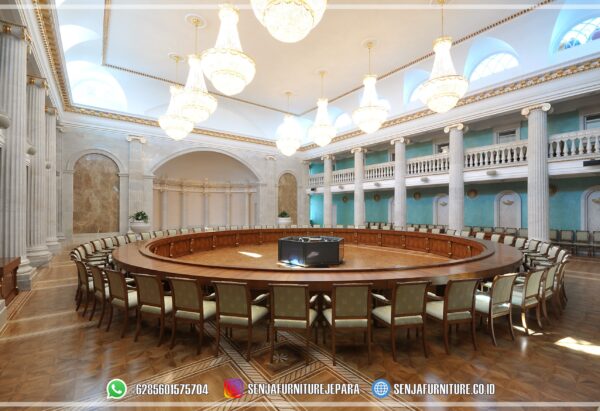 Meja Meeting Kantor, Meja Rapat Kantor, Meja Rapat Pimpinan, Meja Rapat Kayu Jati, Meja Meeting Klasik, Meja Rapat Klasik, Meja Rapat Mewah, Meja Meeting Kayu Jati, Meja Rapat Bundar, Meja Rapat Minimalis, Meja Rapat HPL, Meja Rapat Ukir Jepara, Meja Rapat Oval, Interior Ruang Rapat