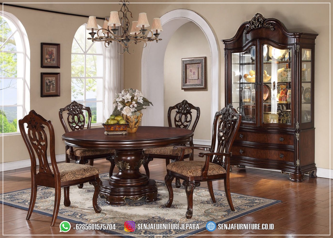 Gambar Meja Makan Klasik 4 Kursi Natural Antik Davinci Meja Makan Klasik, Meja Makan Mewah, Meja Makan Kayu Jati, Meja Makan Minimalis, Ruang Makan Mewah, Meja Makan Mewah 4 Kursi, Meja Makan Mewah 6 Kursi, Meja Makan Mewah 8 Kursi, Meja Makan Mewah 10 Kursi, Meja Makan Mewah 12 Kursi