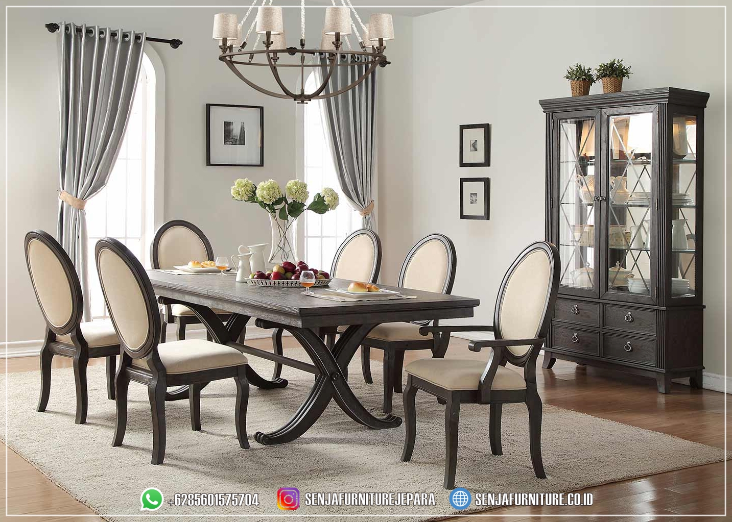 Mebel Meja Makan Klasik Modern Asli Jepara Terbaru meja makan klasik, meja makan mewah, meja makan minimalis, meja makan elegan, meja makan premium, meja makan kayu mewah, meja makan modern, meja makan eksklusif, meja makan berkualitas