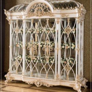 Mebel Lemari Hias Klasik Ruang Tamu Gaya Mewah Eropa