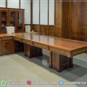 Ukuran Meja Rapat Kantor Direktur Pimpinan Gaya Klasik