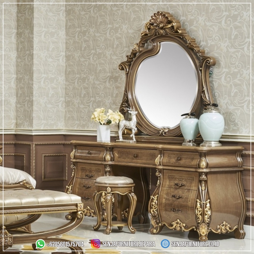 Kursi Meja Rias Mewah Cermin Klasik Ukir Jepara Valentino Meja Rias Mewah, Meja Rias Klasik, Meja Rias Elegan, Meja Rias Kayu Jati, Meja Rias Minimalis, Meja Rias Ukir Jepara, Meja Rias Modern, Meja Rias Kamar Tidur, Meja Rias Terbaru, Meja Rias Cermin