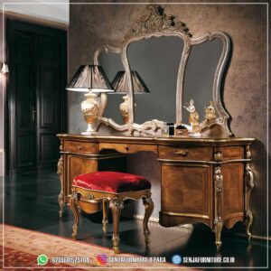 Luxury Meja Rias Mewah Cermin Kamar Tidur Klasik