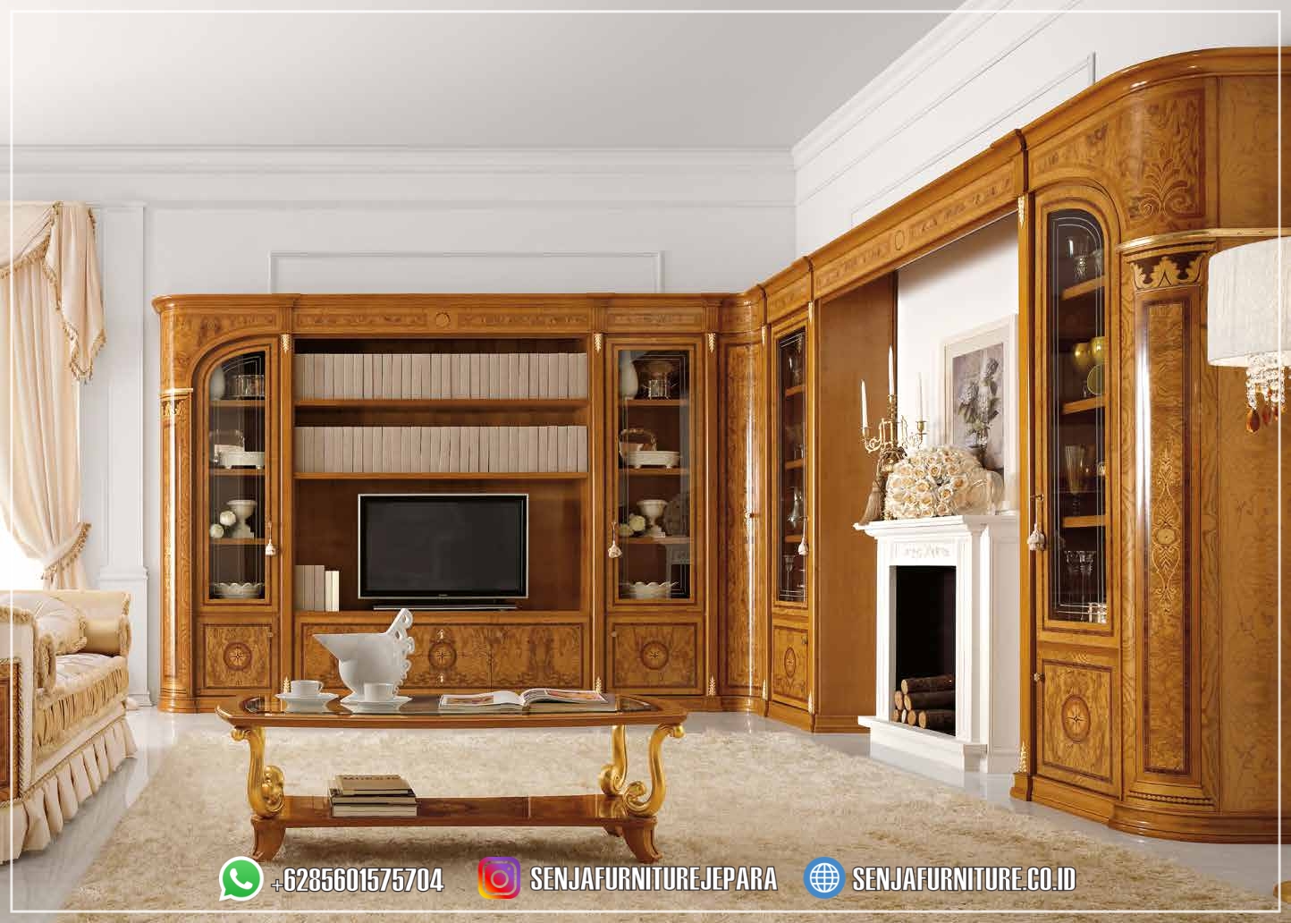 Mebel Bufet TV Mewah Lemari L Full Veneer Custom Bufet TV Mewah, Meja TV Mewah, Almari TV Mewah, Bufet TV Klasik, Bufet TV Minimalis, Bufet TV Kayu Jati, Bufet TV Ukir Jepara, Lemari Hias Klasik, Lemari Hias Mewah, Meja TV Minimalis, Lemari TV Kayu Jati