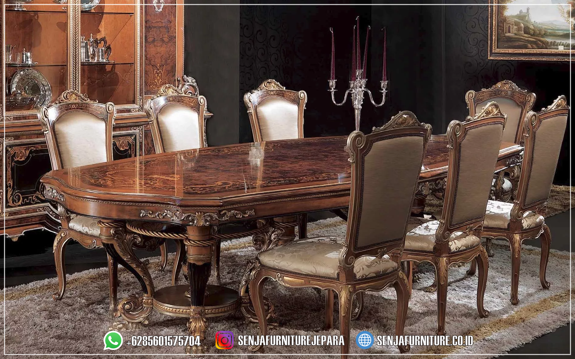 Collection Meja Makan Klasik Itali High End Furniture Meja Makan Klasik, Meja Makan Mewah, Meja Makan Jati, Meja Makan Elegan, Meja Makan Jepara, Meja Makan Premium, Meja Makan Mewah 10 Kursi, Meja Makan Mewah 12 Kursi, Meja Makan Mewah 4 Kursi, Meja Makan Mewah 6 Kursi, Meja Makan Mewah 8 Kursi, Meja Makan Minimalis, Ruang Makan Mewah