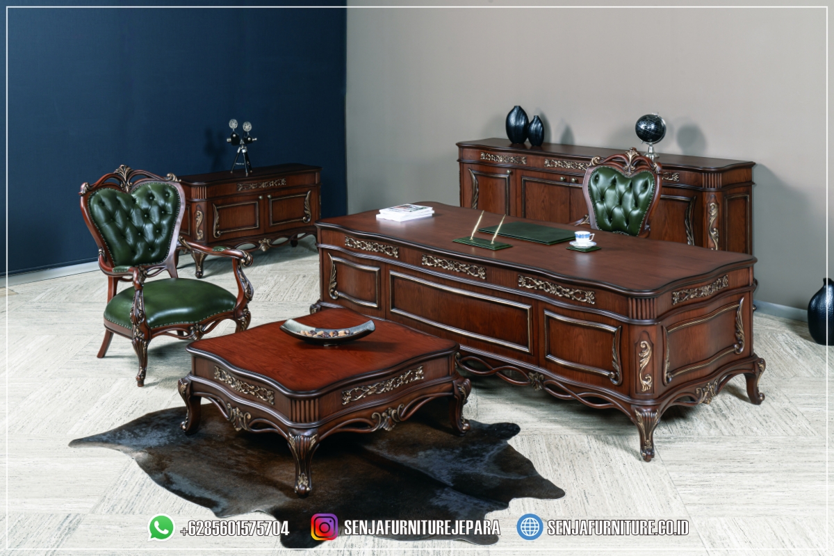 Desain Meja Kerja Kantor Klasik Italian Kayu Jati Premium Meja Kerja Kantor, Meja Kerja Klasik, Meja Kerja Direktur, Meja Kantor Direktur, Meja Kerja Jati, Meja Direktur Mewah, Meja Kantor Klasik, Meja Direktur Kayu Jati, Meja Kerja Direksi, Meja Kantor Kayu Jati, Meja Direktur Minimalis